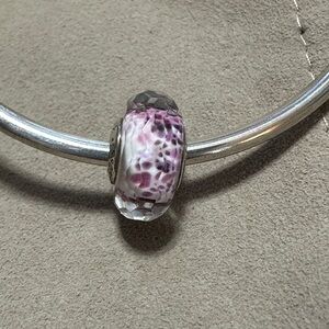 Pandora Purple Multifaceted Murano sea glass edition vintage charm ✨